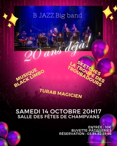 B JAZZ Big Band fête ses 20 ans !