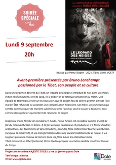 SOIREE SPECIALE LE LÉOPARD DES NEIGES