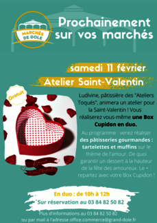 Atelier culinaire Saint-Valentin