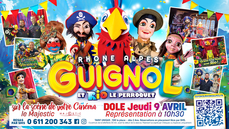 Guignol et Rio le majestueux perroquet