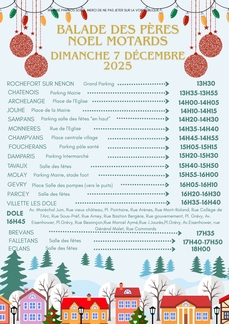 Balade des pères noël motards