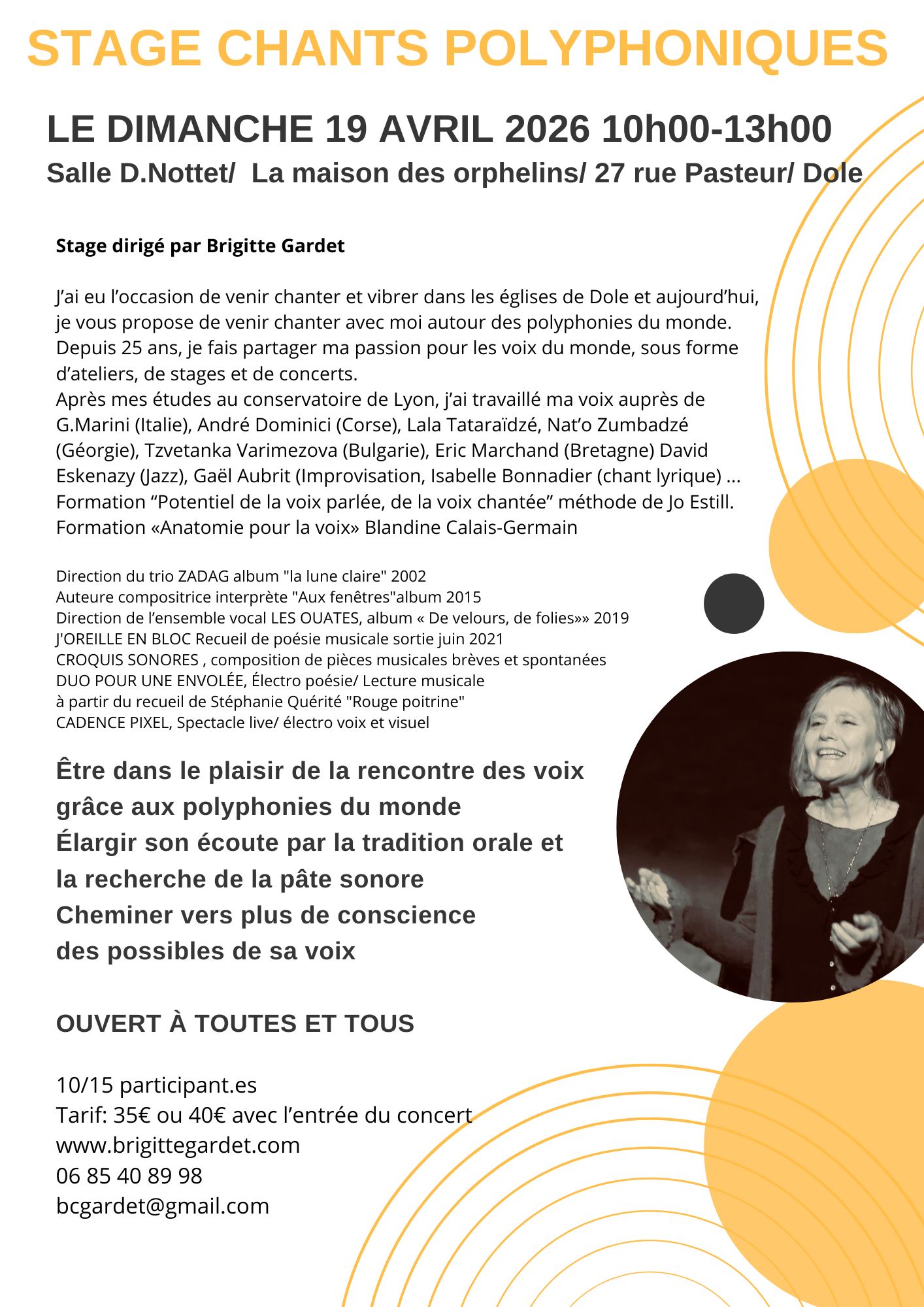 STAGE CHANTS POLYPHONIQUES