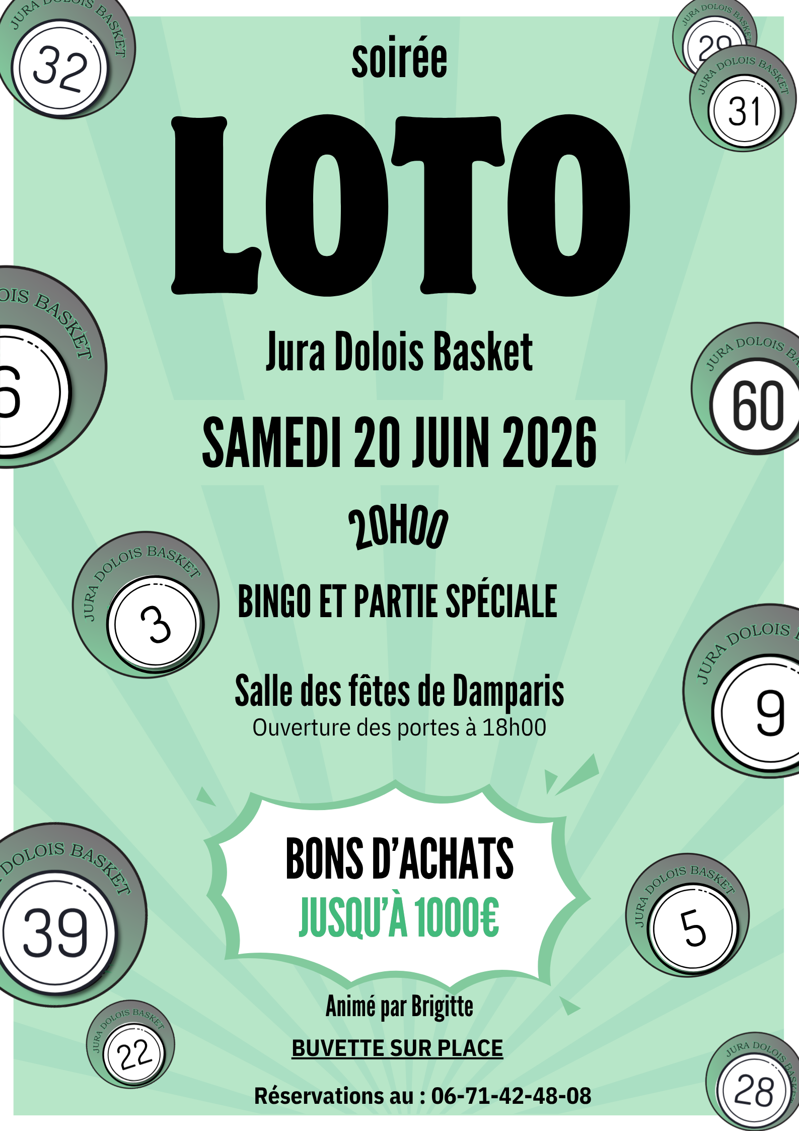 LOTO JURA DOLOIS BASKET
