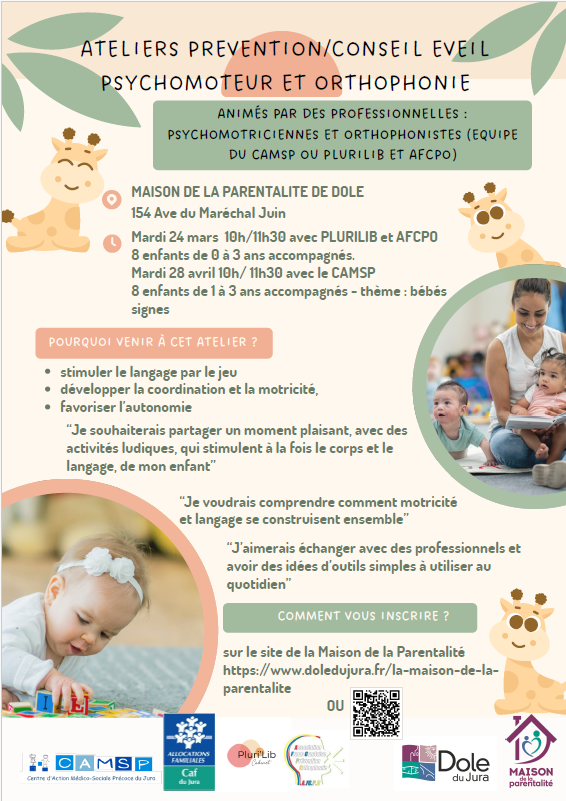 Atelier Eveil psychomoteur et Orthophonie