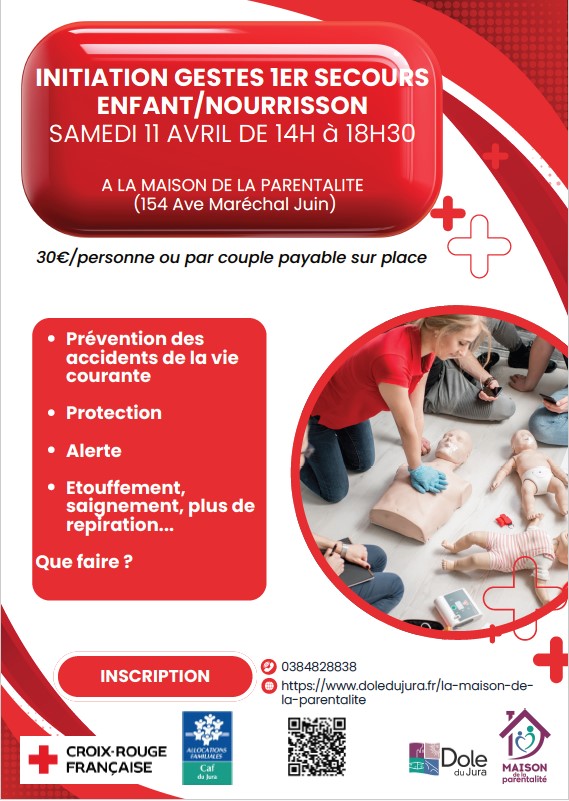 Gestes 1er secours enfant/nourrisson
