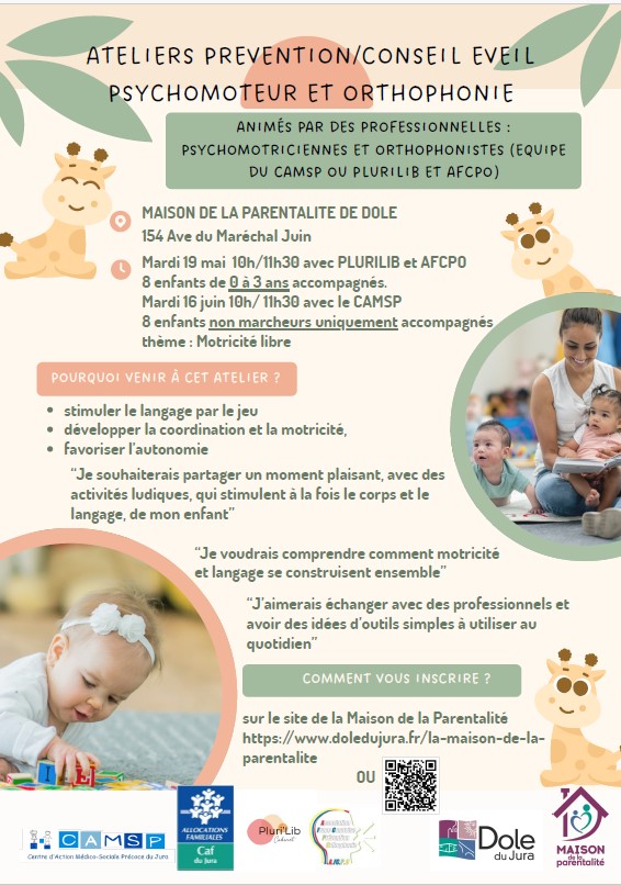 Atelier Eveil psychomoteur et Orthophonie