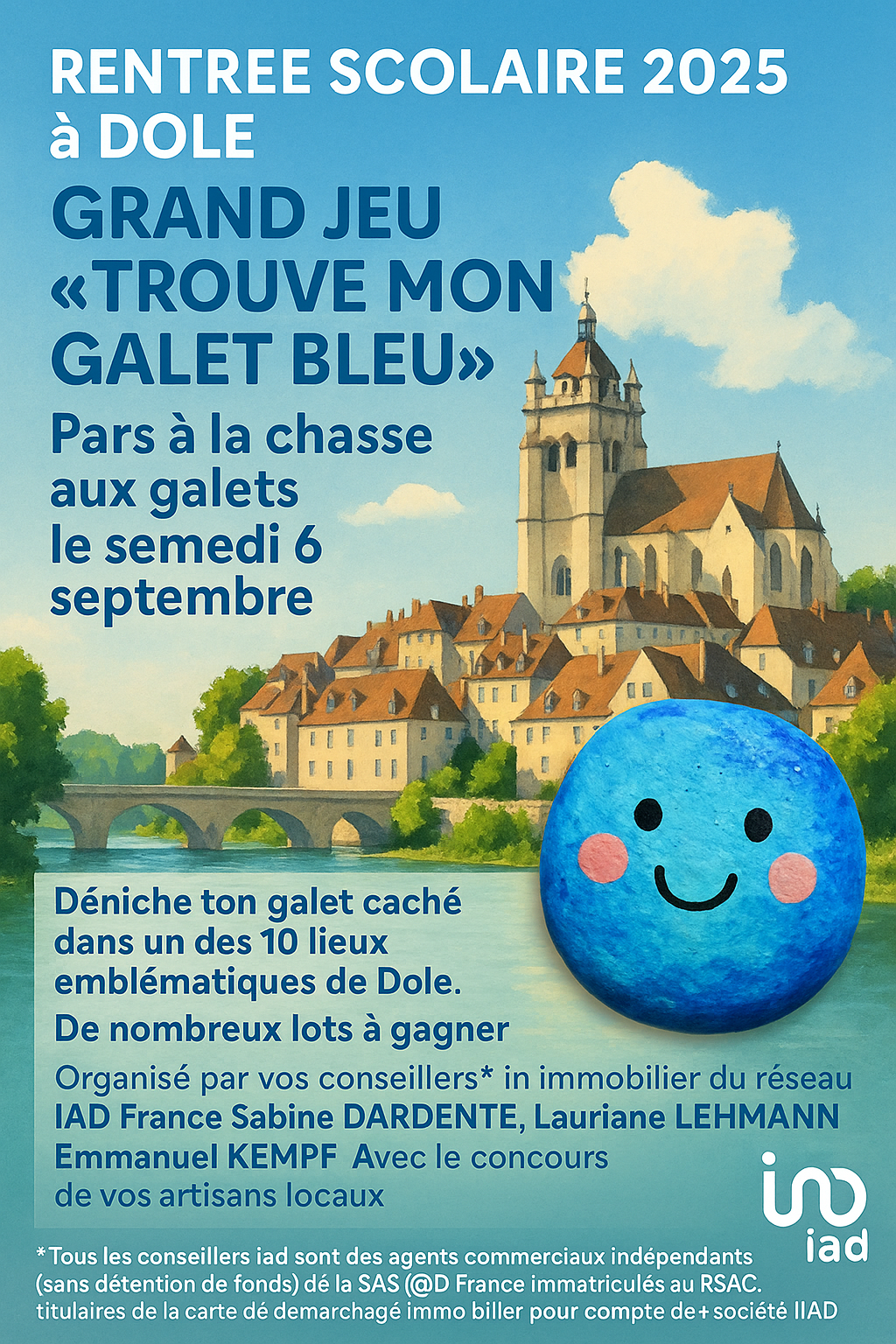 Trouve mon galet Bleu