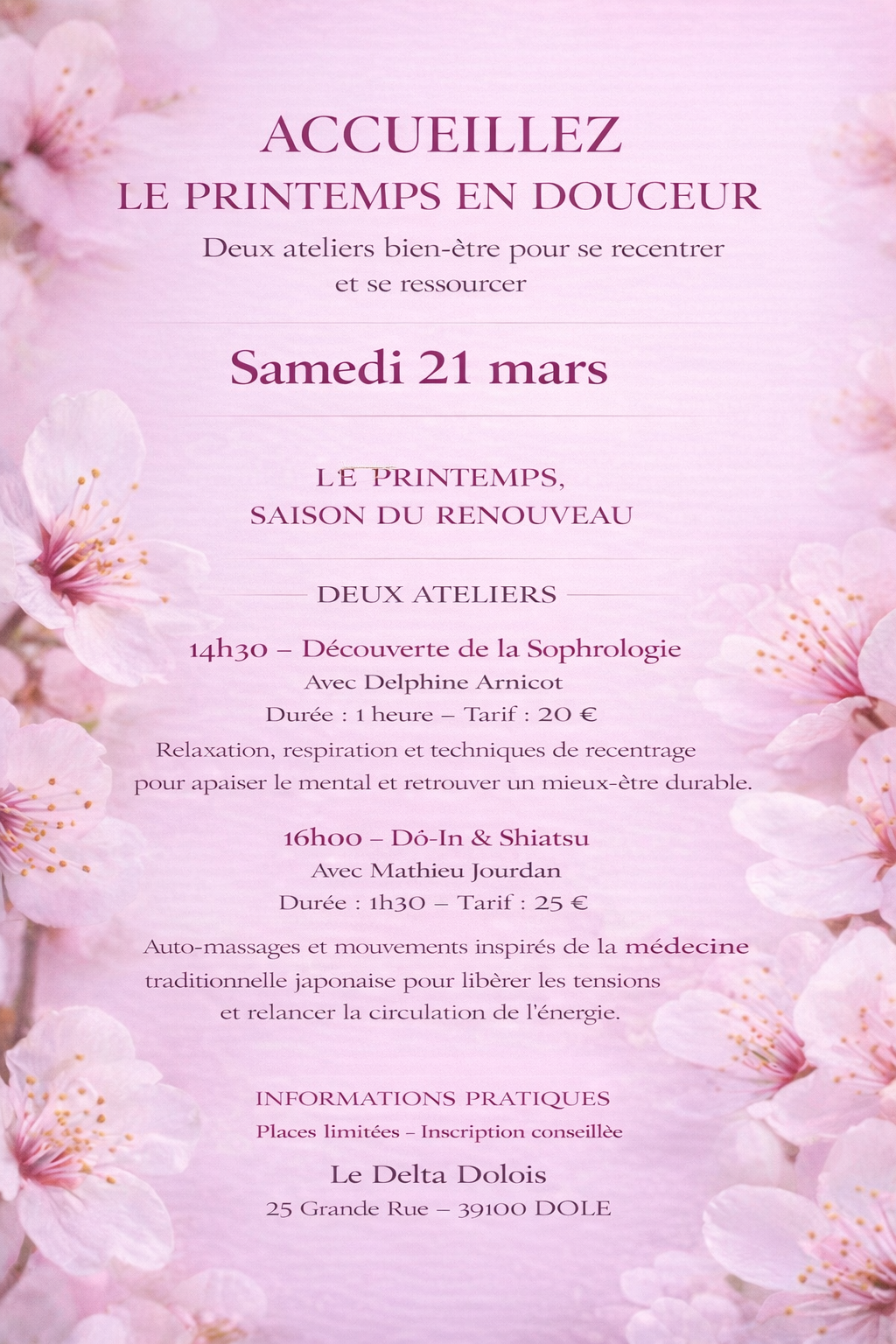 Accueillez le Printemps en douceur