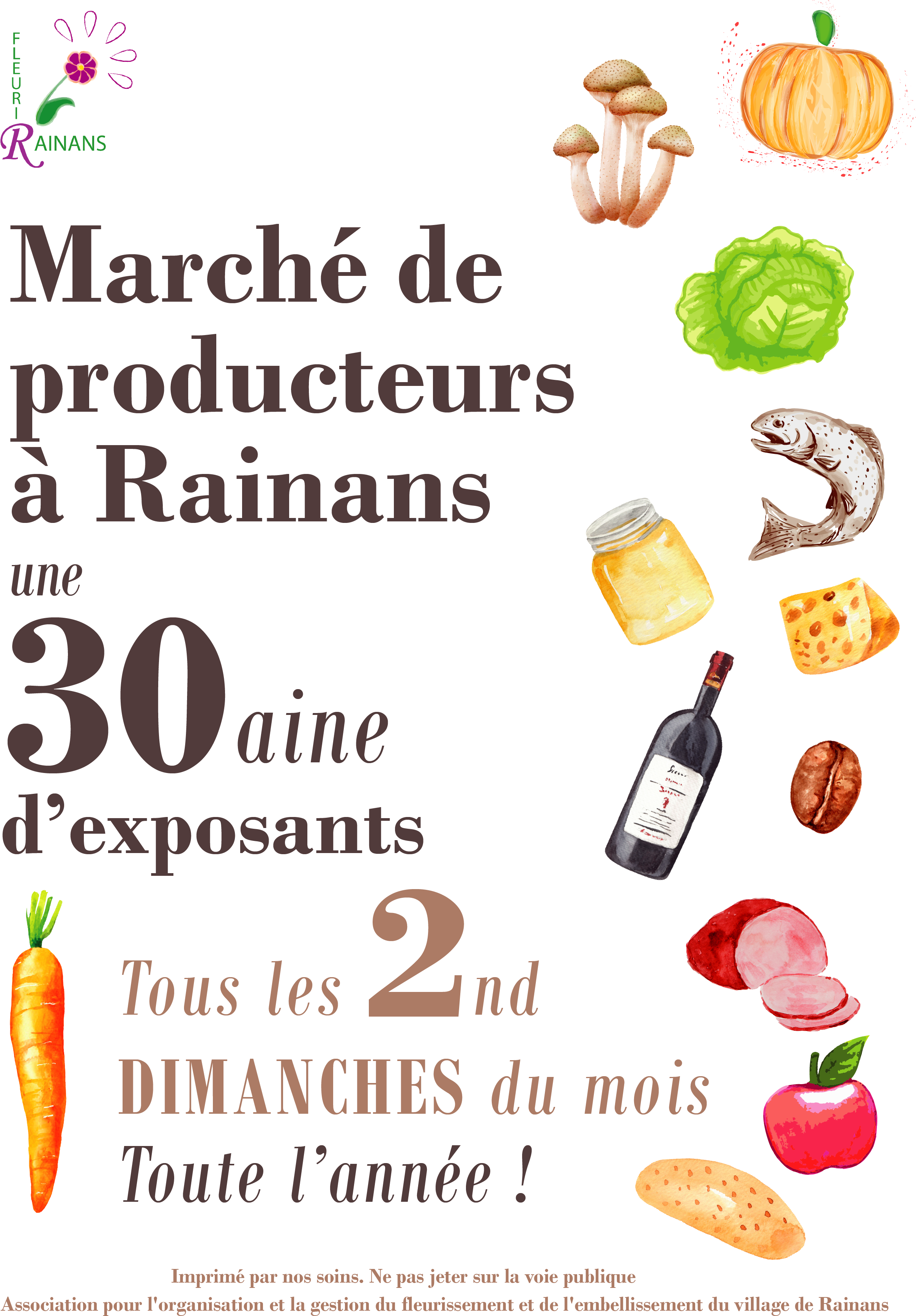 Marché de producteurs et artisans de Rainans