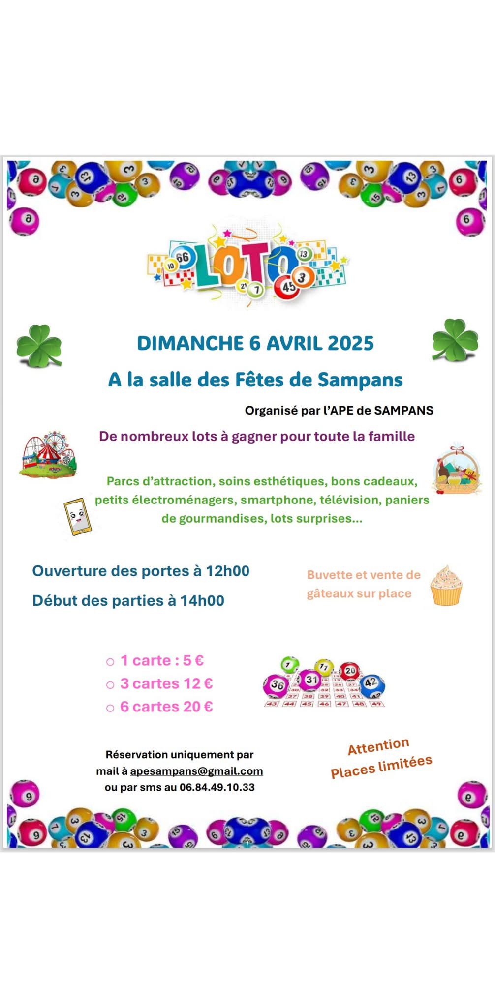 Loto APE école de Sampans