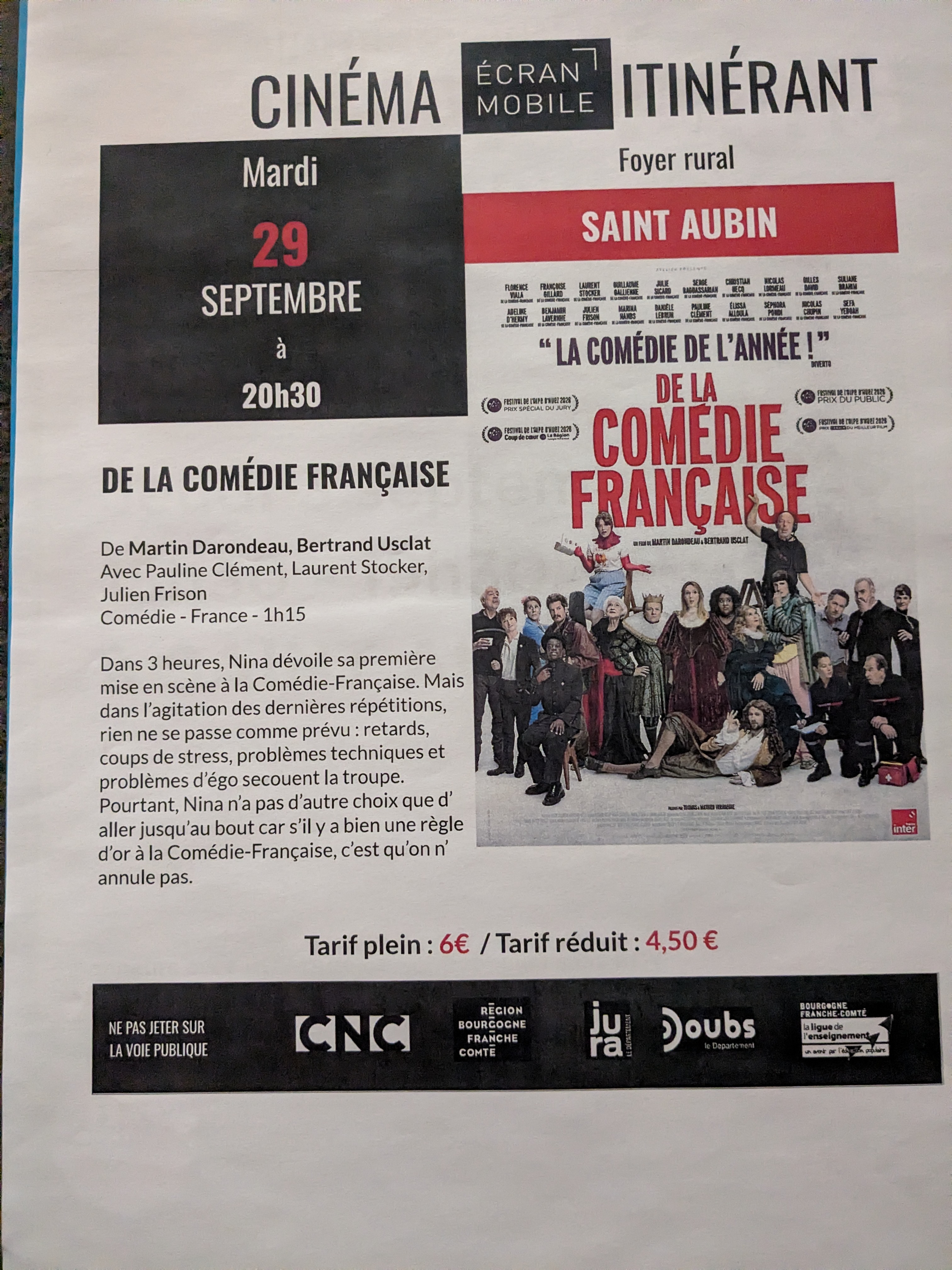 De la comédie française