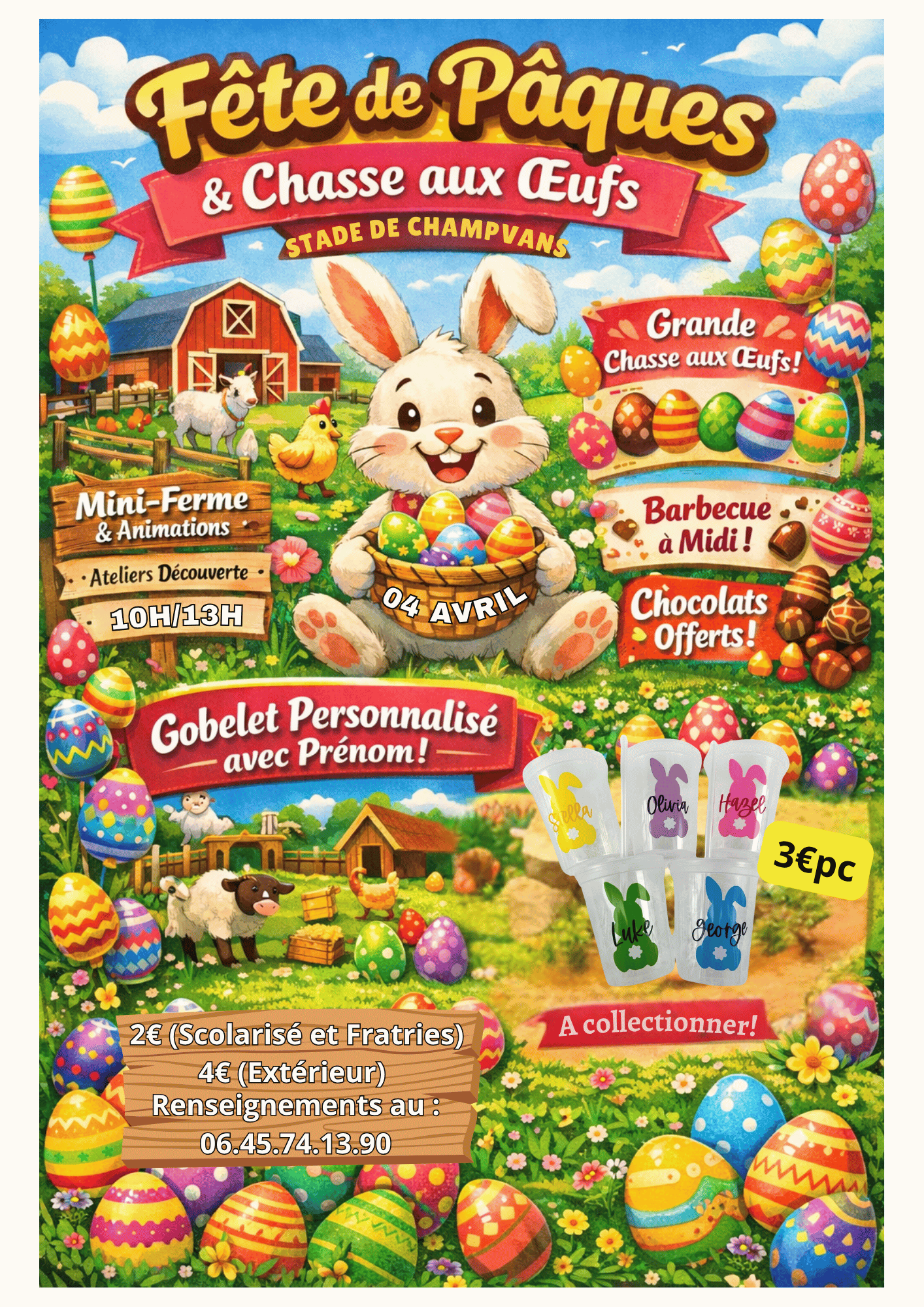 Fête de Pâques - Chasse aux oeufs