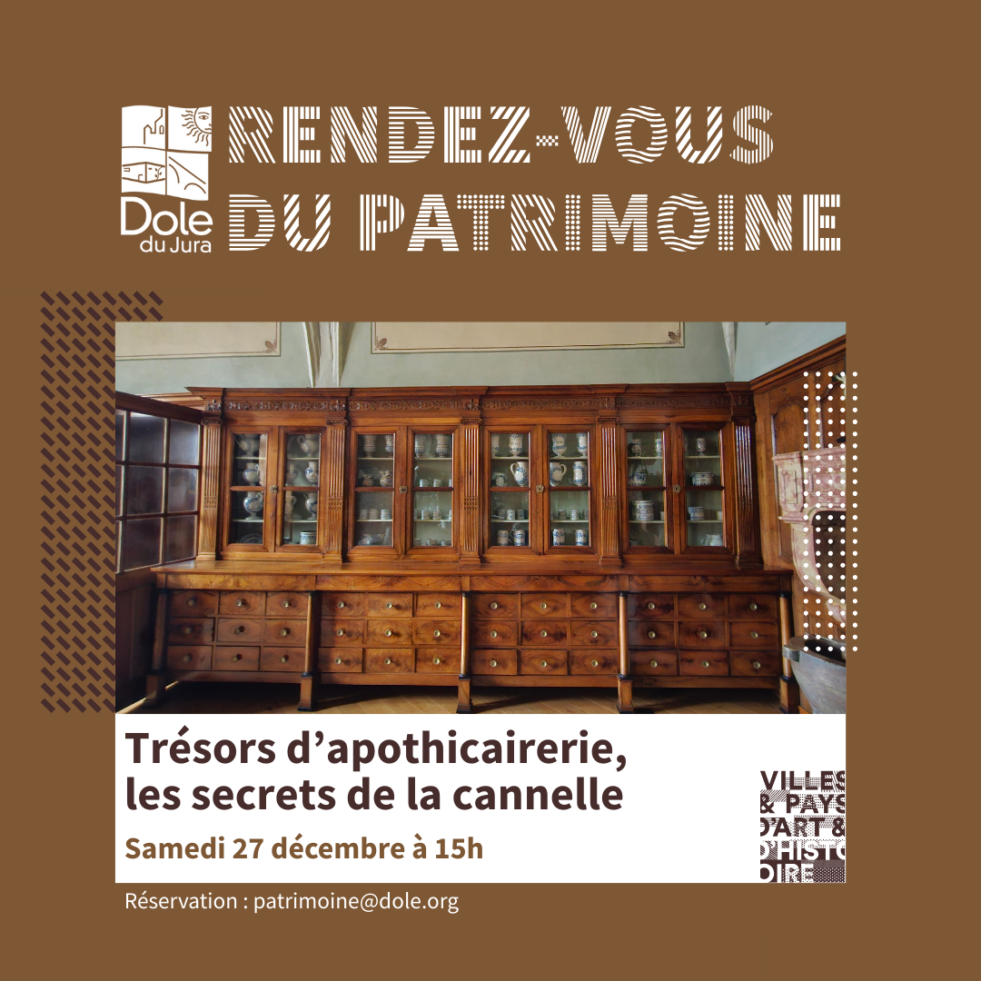 RDV Patrimoine : Trésors d’Apothicairerie « Les secrets de la cannelle »