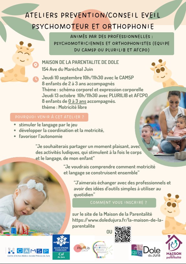 Atelier prévention/conseil psychomoteur et orthophonie