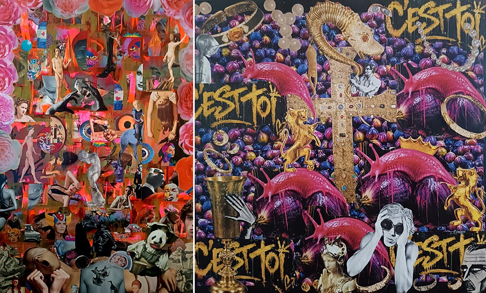 « Ce que je vois, je le déforme » « Ce que j'entends, je le dépose » « Ce que je vis, je le transforme » - Exposition de Collages de Carole Coppée