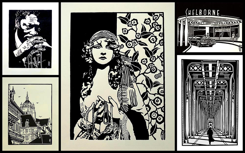 Exposition de Linogravures de Géraldine Theurot