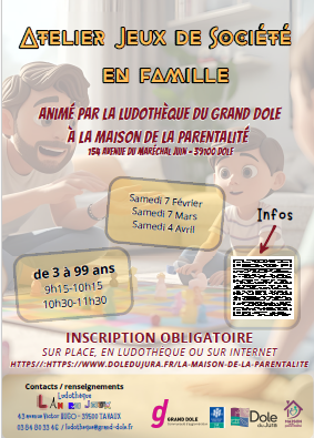 Jeux en famille avec la Ludothèque du Grand Dole