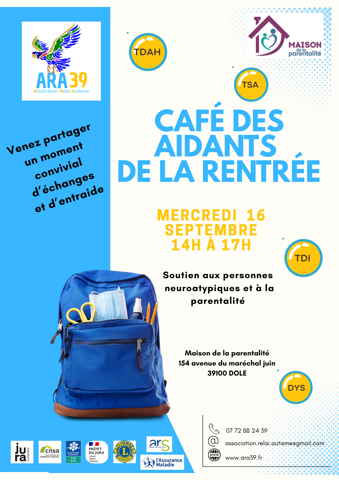 Café des aidants : Autisme ou autres troubles du neurodéveloppement