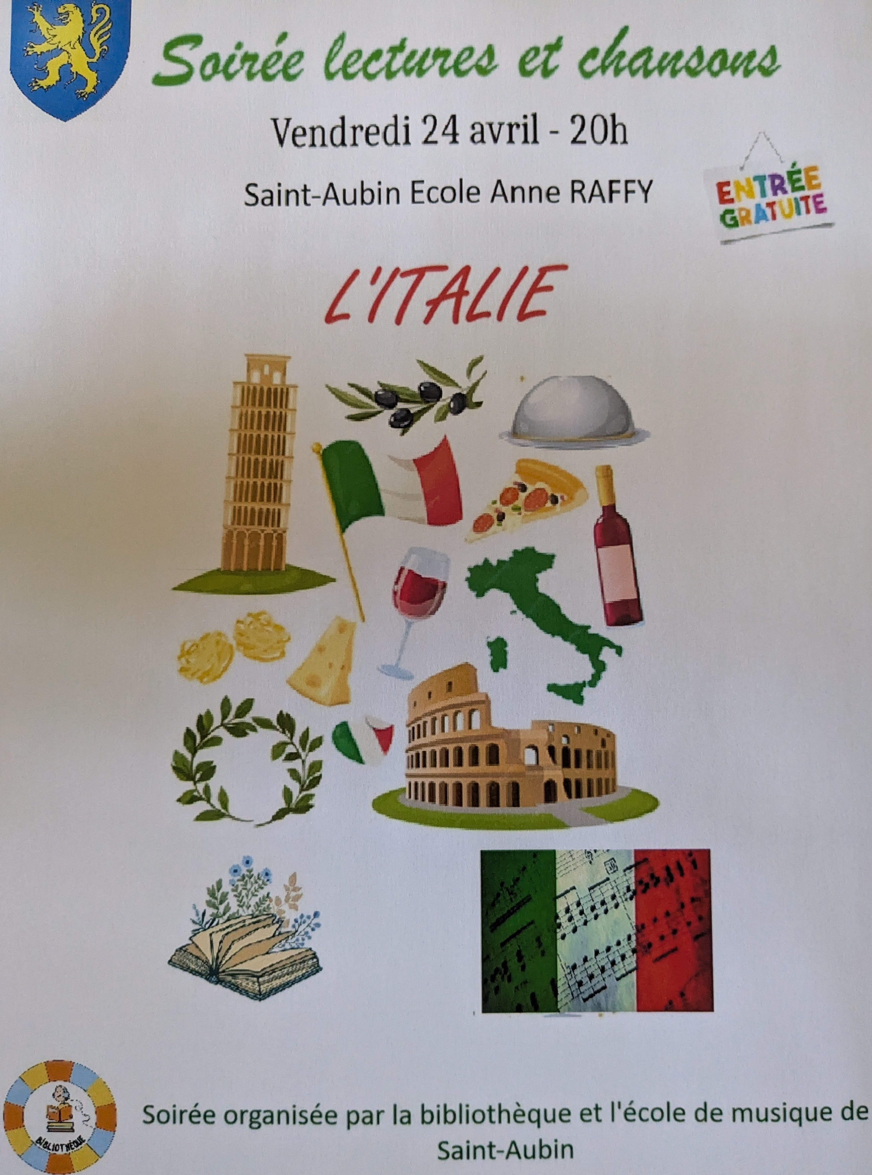 Soirée lectures et chansons