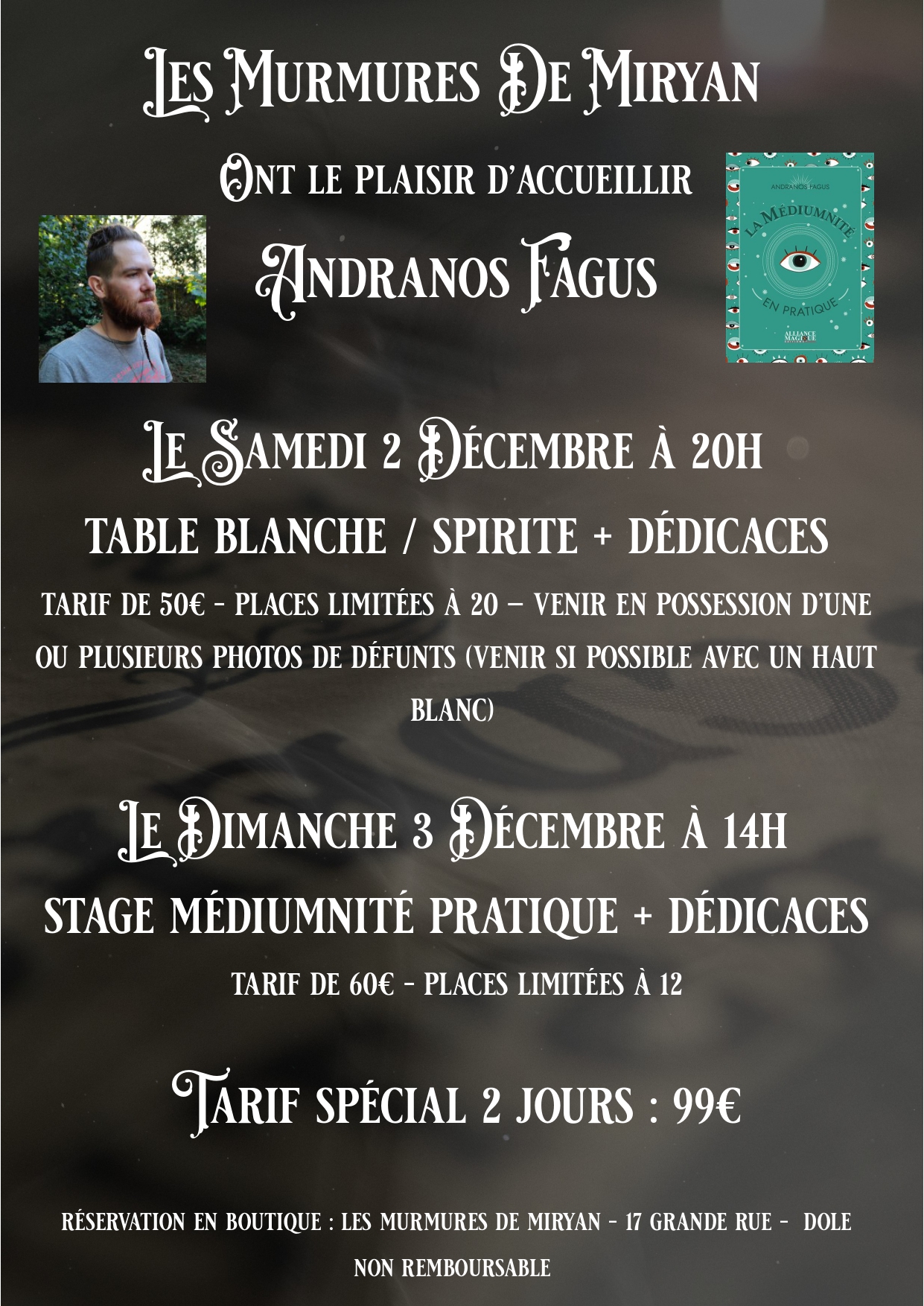 Table Spirite et Stage médiumnique