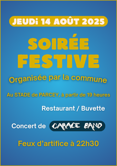 Soirée festive à Parcey