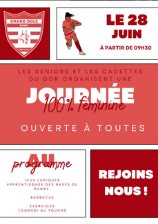 Journée d'essai du rugby 100% féminine (équipe cadette et séniors)