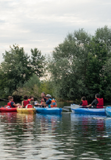 Descente commentée en canoë kayak