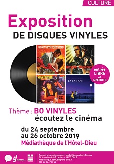 Exposition de disques vinyles - BO vinyles : écoutez le cinéma
