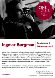 Cycle ciné-club sur Ingmar Bergman
